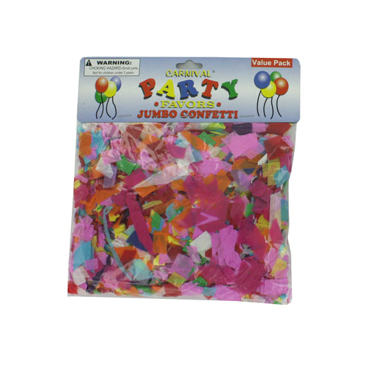 jumbo paper confetti - bulk 72 pieces -- 40 per box
