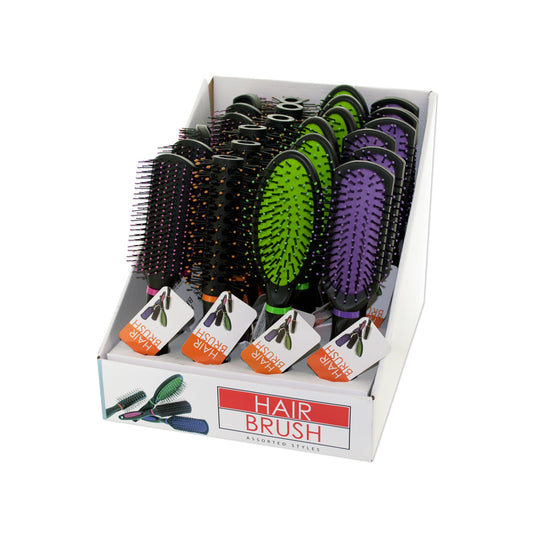 stylish hair brush countertop display - 48 brushes -- 19 per box