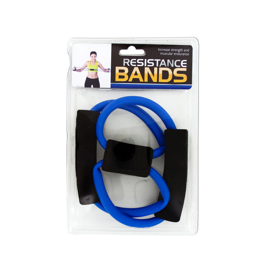 portable resistance bands with foam handles - aa pack -- 11 per box