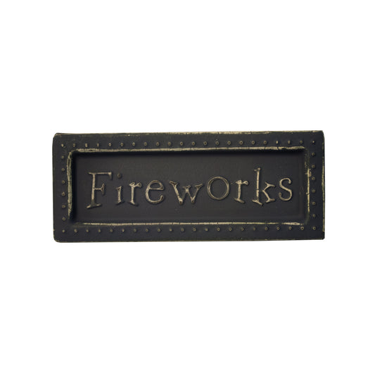 fireworks mini metal sign magnets -  -- 64 per box