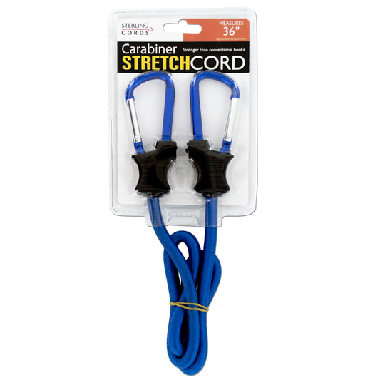 carabiner stretch cords -  -- 24 per box