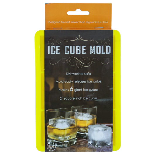large silicone ice cube molds -- 9 per box