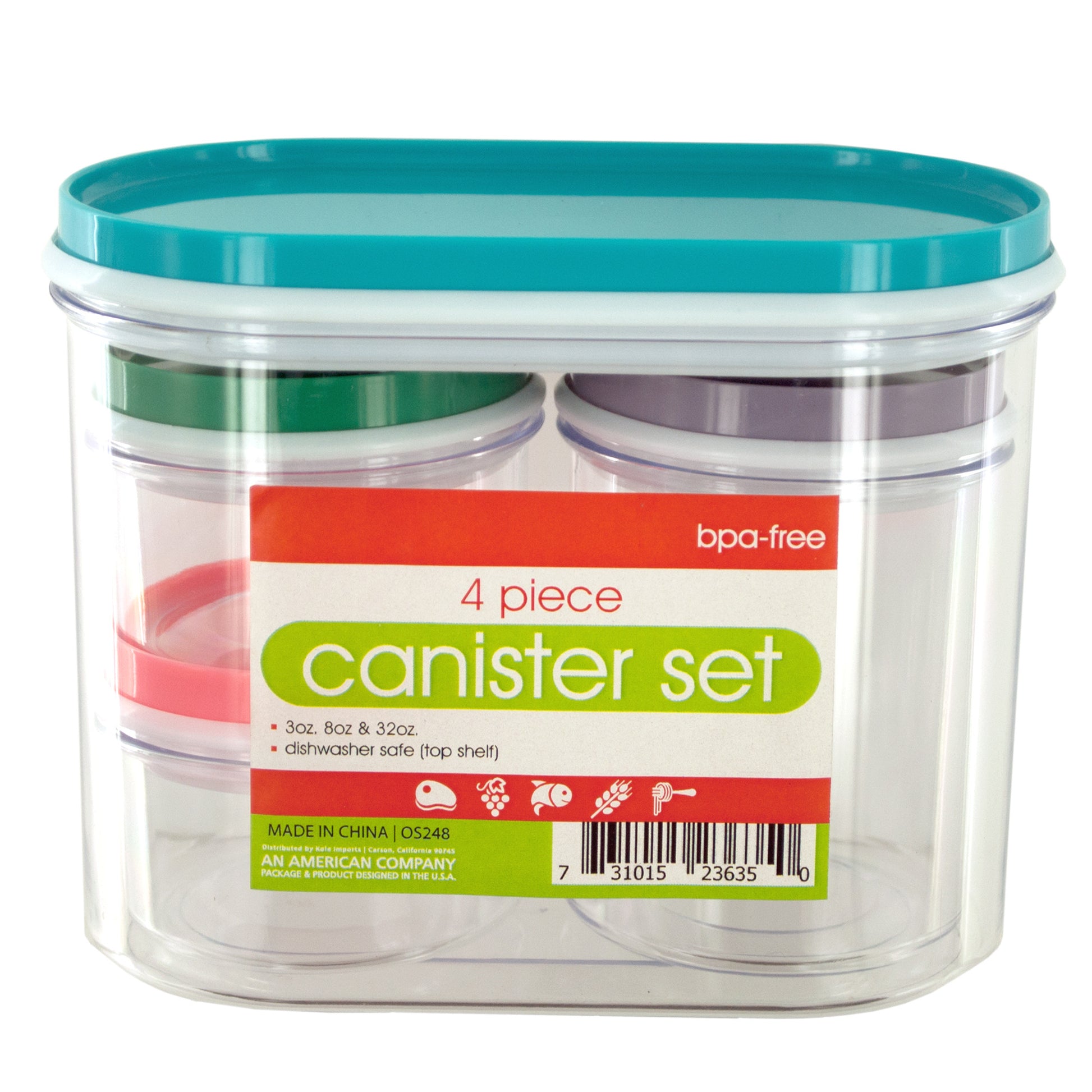 multi-purpose nesting canister set -  -- 6 per box