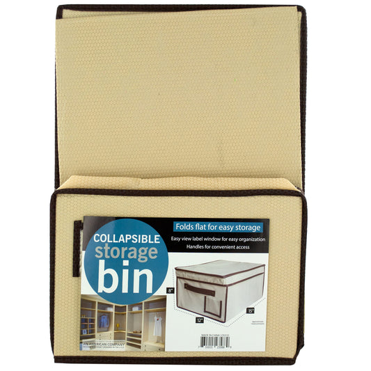 collapsible storage bins with lid -- 6 per box