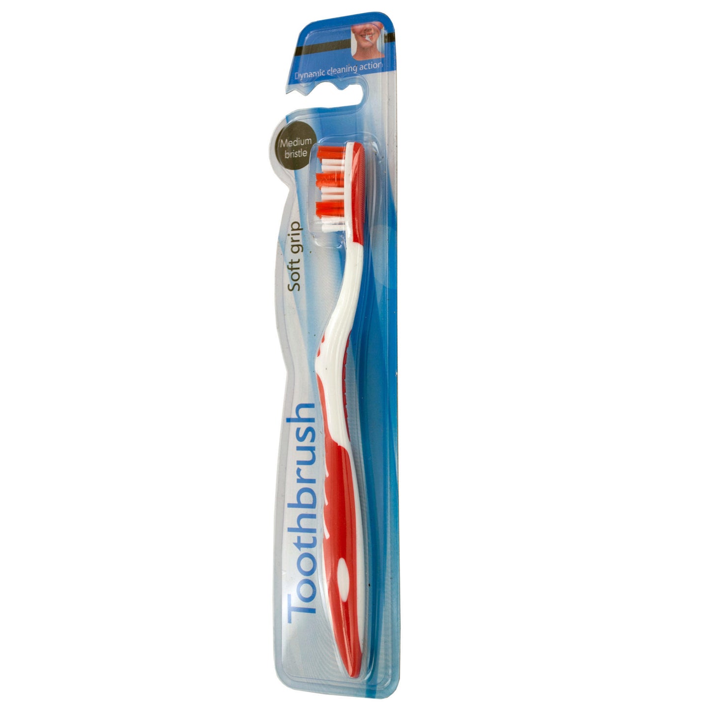 soft grip toothbrush - medium bristles  -- 48 per box
