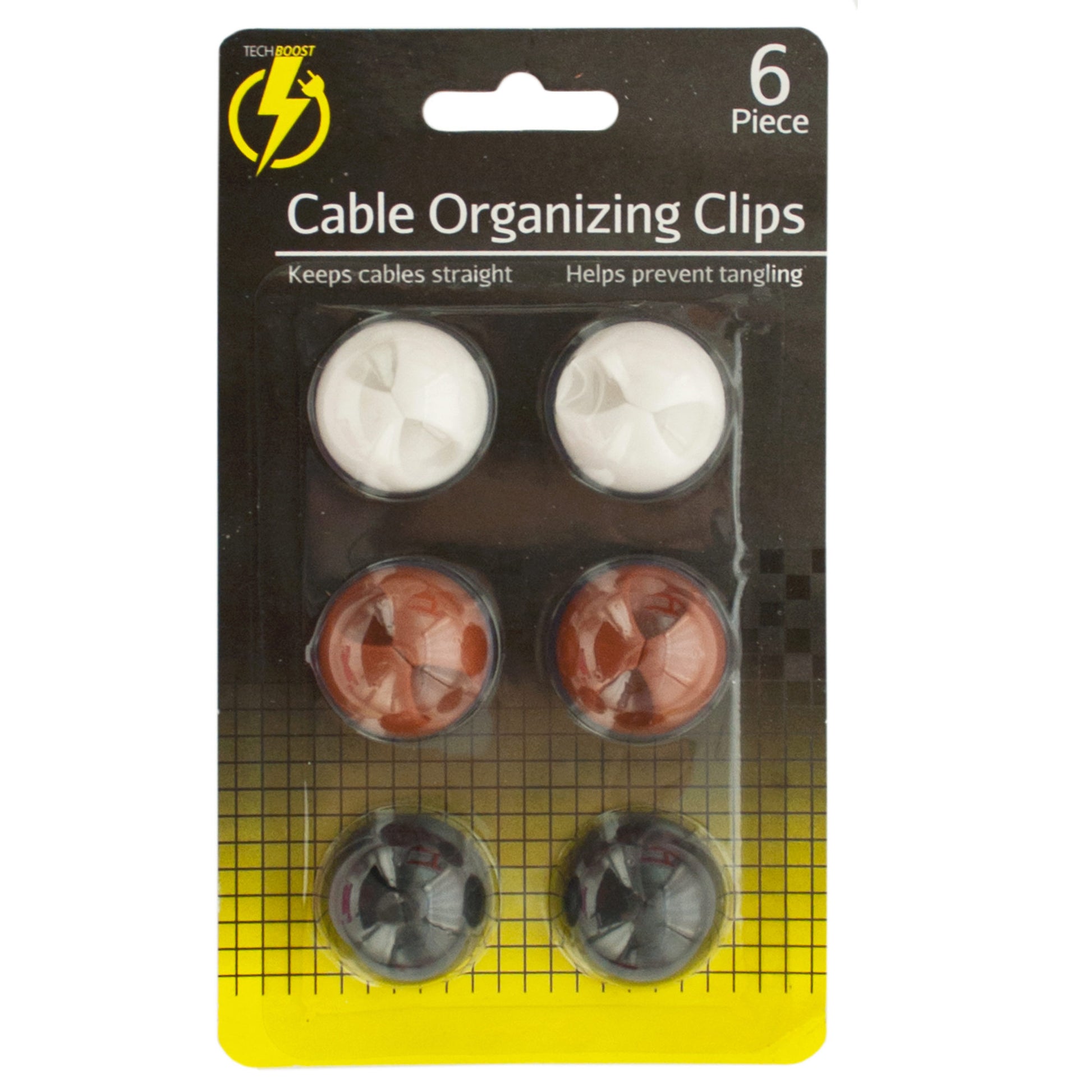 cable organizing clips - 144 pieces per pack -  -- 28 per box