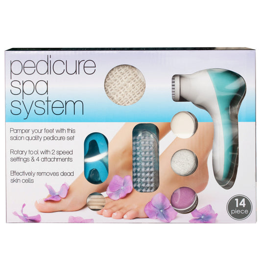 pedicure spa system set with spin brush -- 4 per box