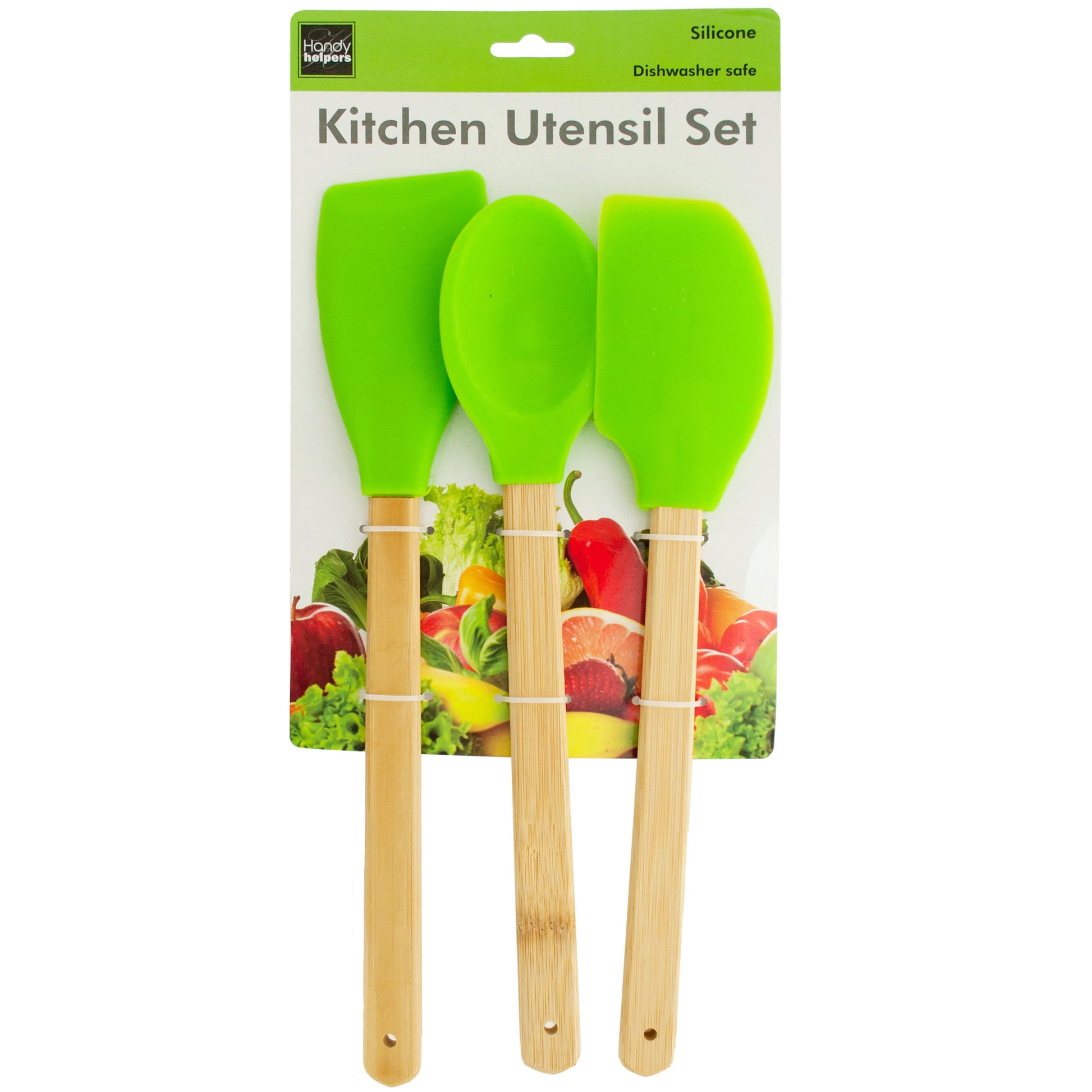 silicone kitchen utensil set - - heat resistant -- 8 per box