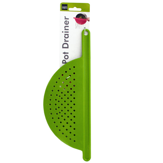 stainless steel pot drainer with handle -- 25 per box