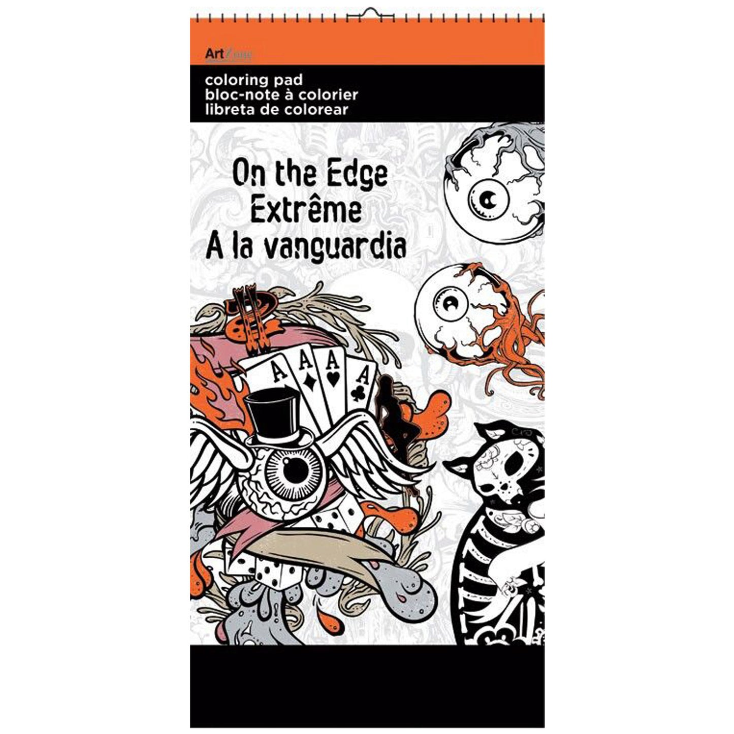 on the edge coloring pads - small -- 42 per box