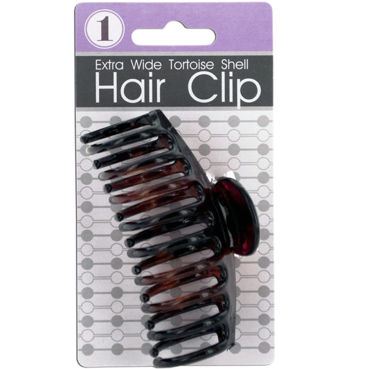 tortoise shell claw hair clips -  -- 38 per box