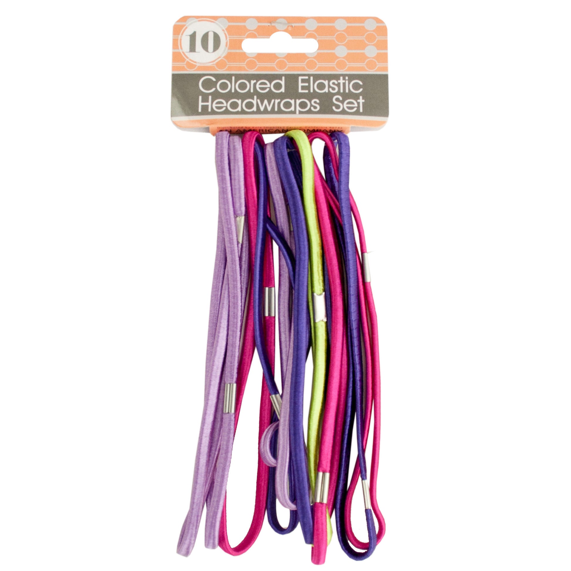 colored elastic headwraps - set of 4 - -  -- 31 per box