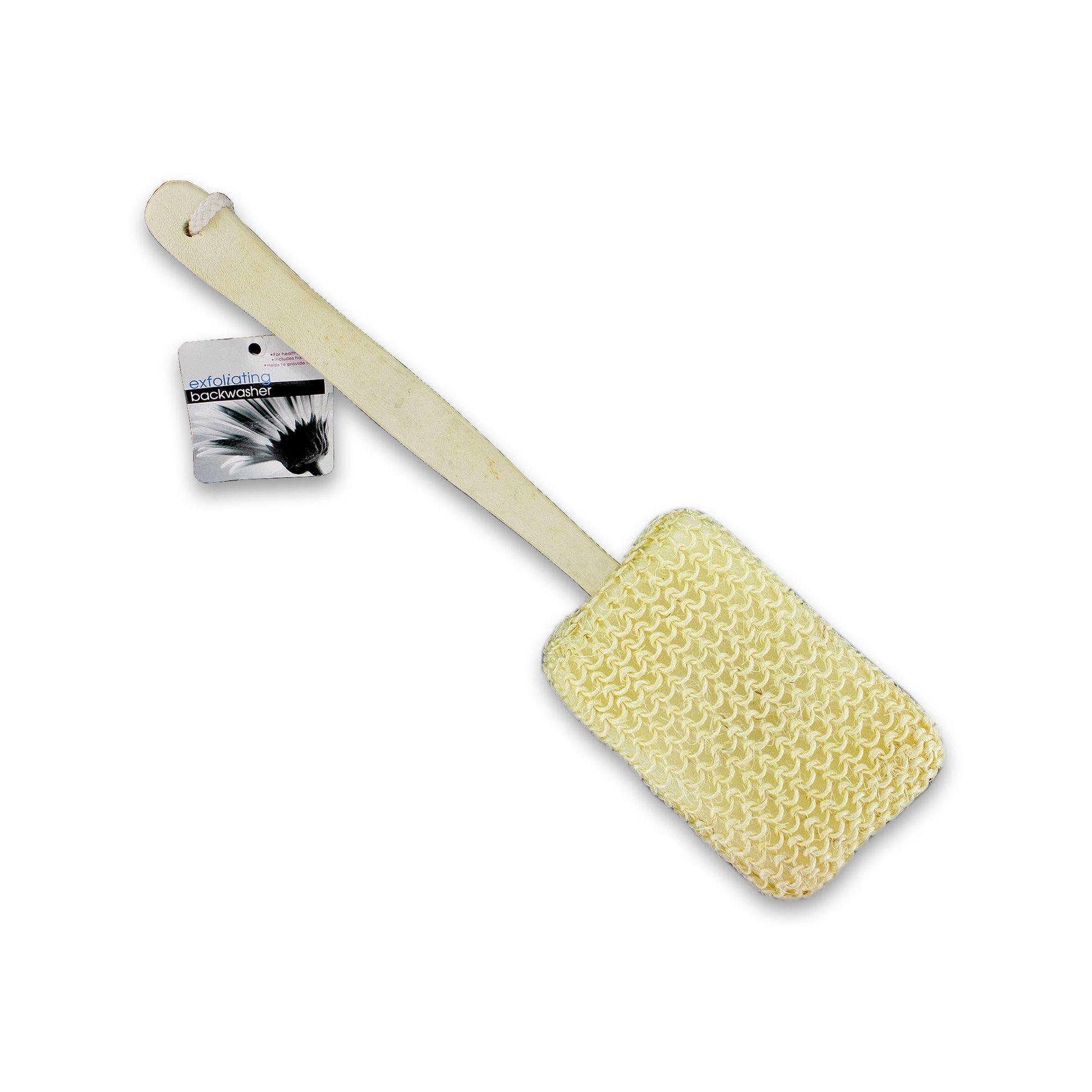 exfoliating backwashers - wooden handle -- 13 per box