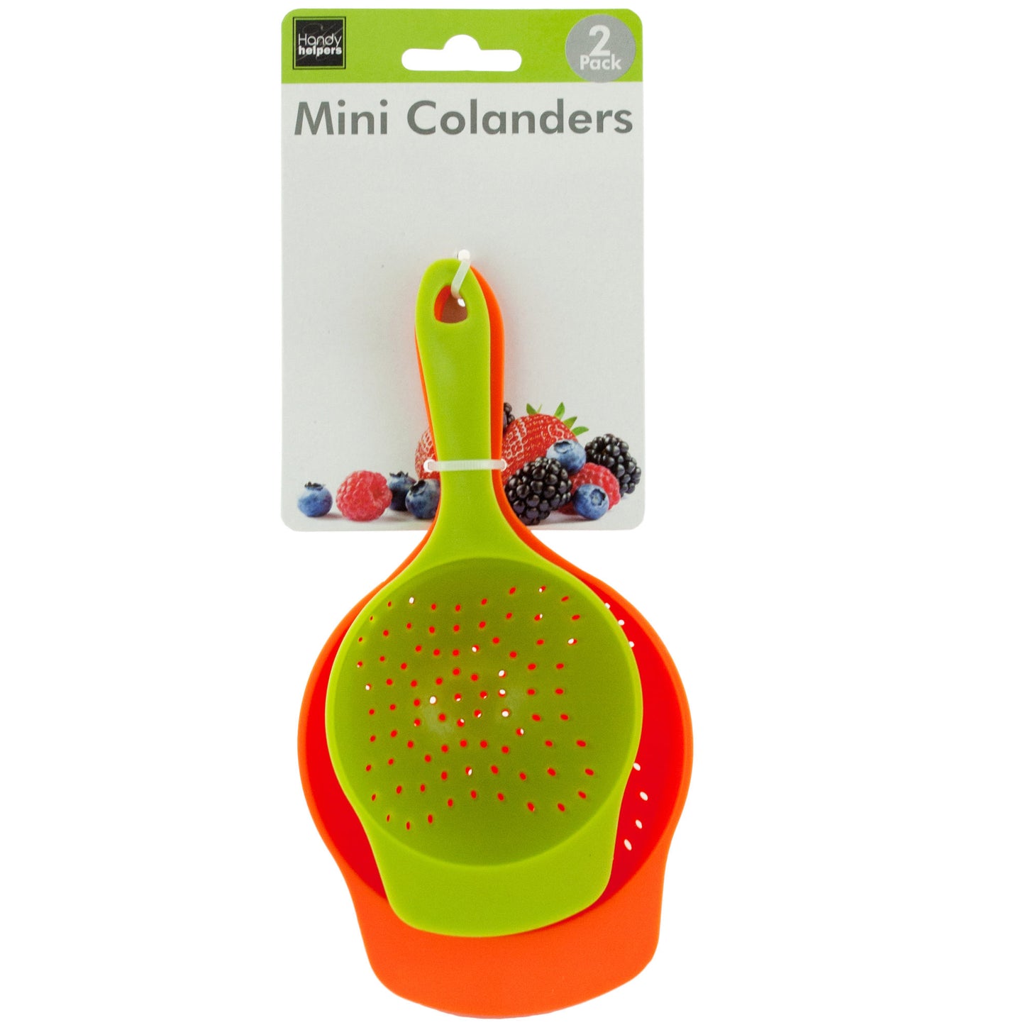 mini colanders set - durable stainless steel -- 18 per box
