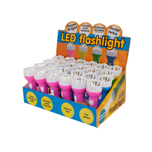 led flashlight countertop display - 288 piece assortment -- 24 per box