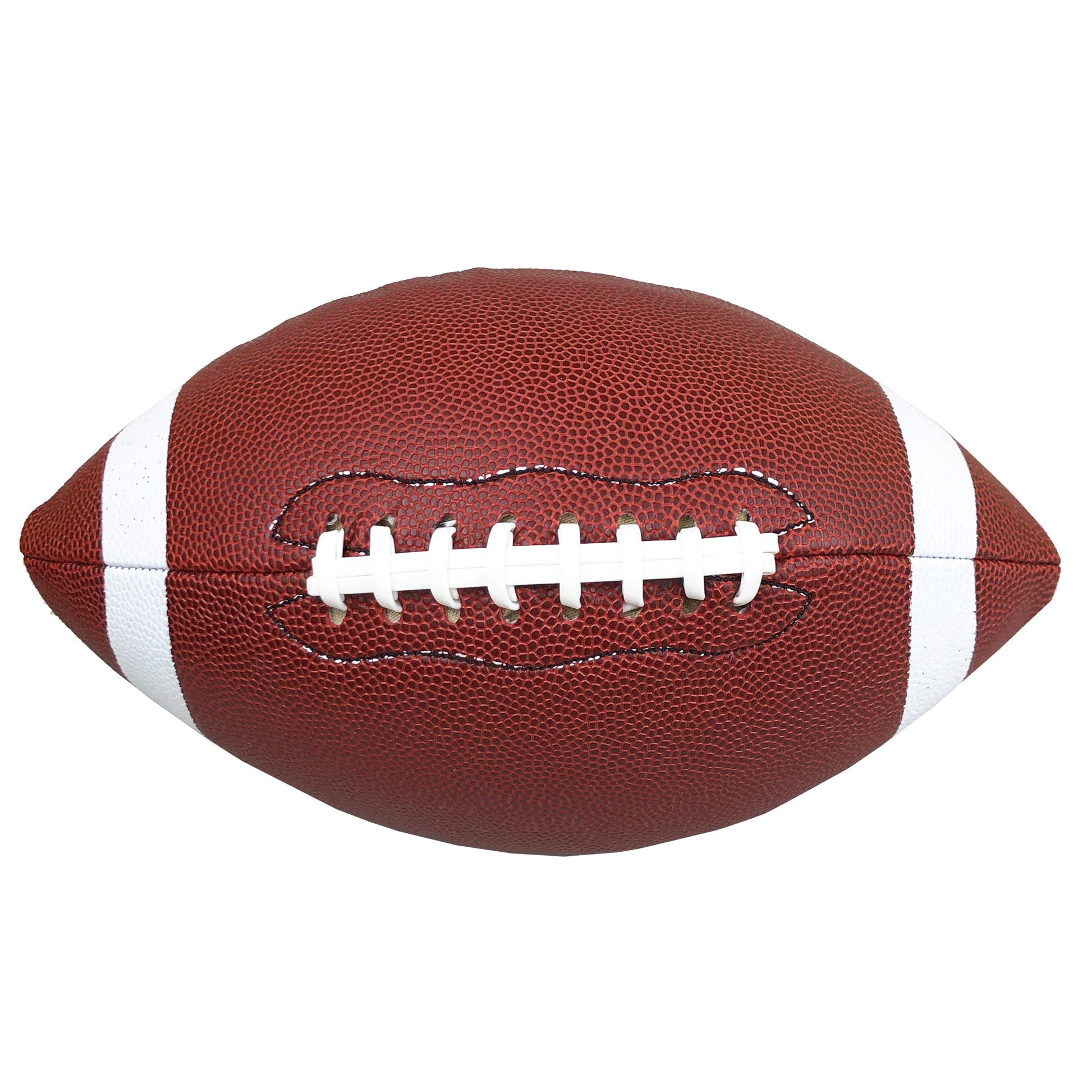 machine sewn faux leather football 9 in -- 4 per box