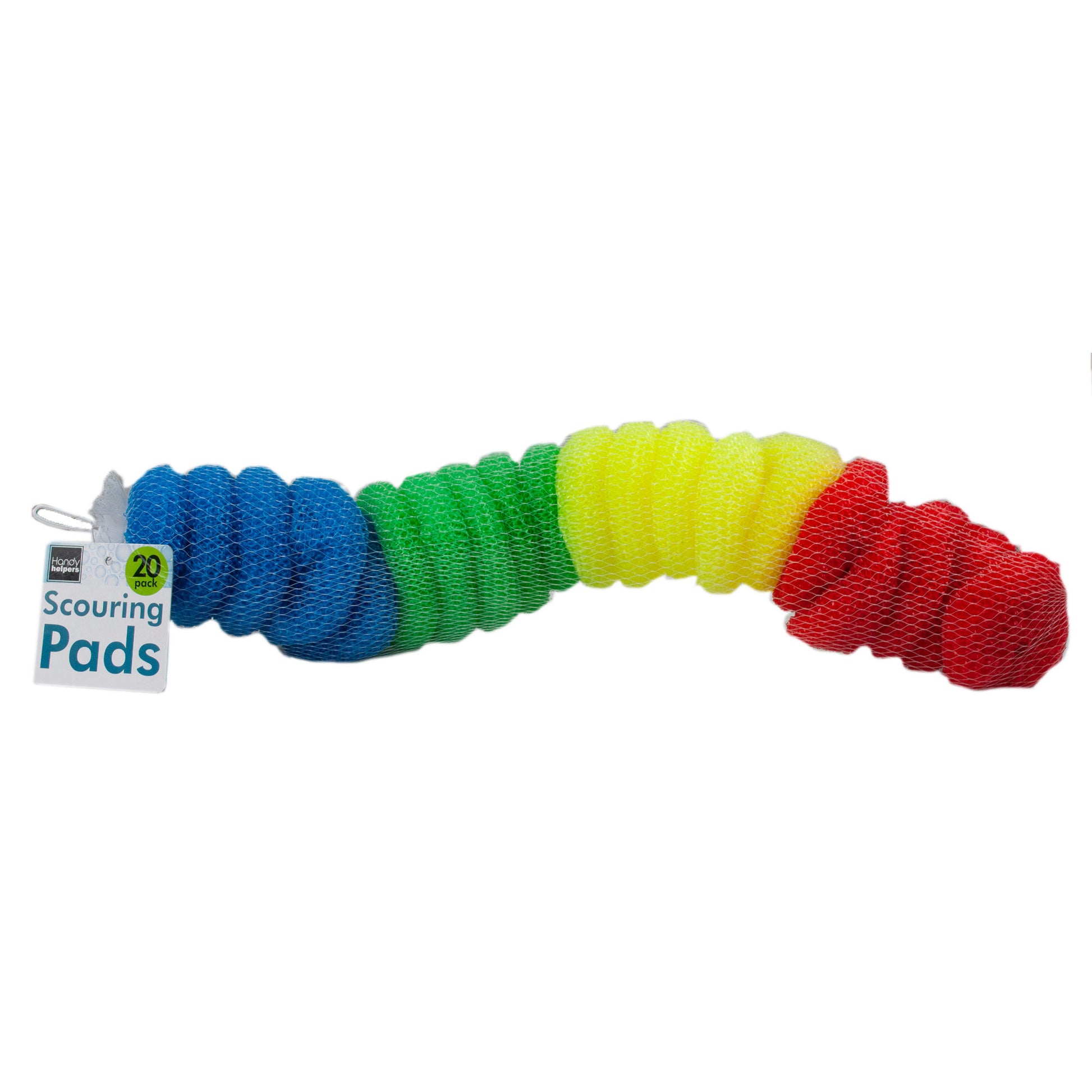 colored scouring pads - 20 pack -- 10 per box