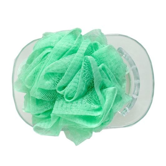 body scrubber with tray - assorted colors -- 48 per case