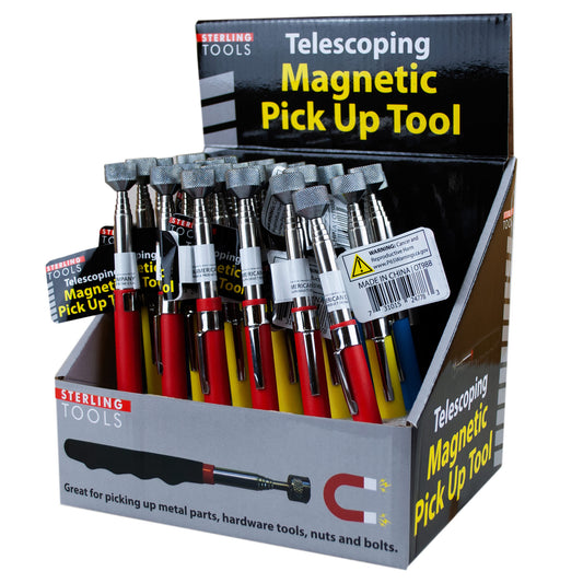 telescopic magnet pick-up tool countertop display -- 24 per case