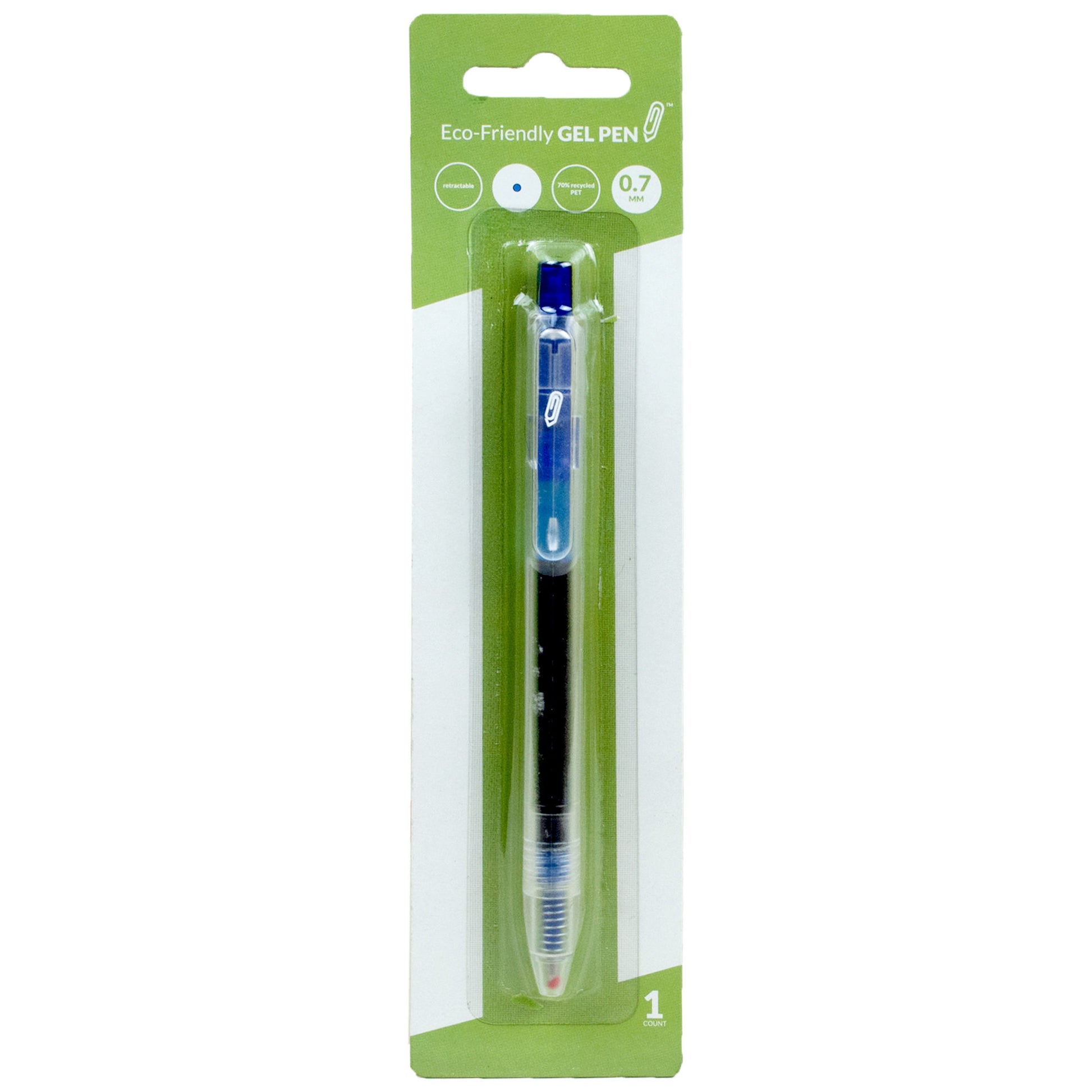 eco retractable gel pens - blue  -- 132 per box