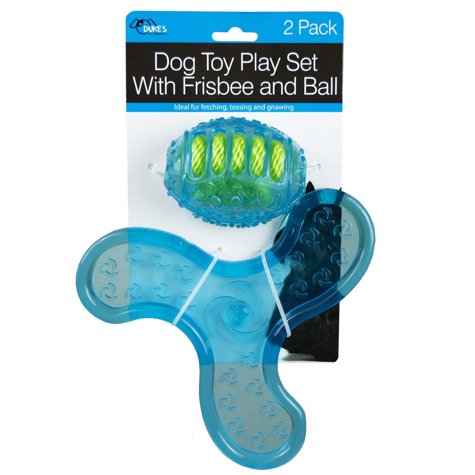 dog toy play sets - frisbee & ball - 24/pack -- 6 per box