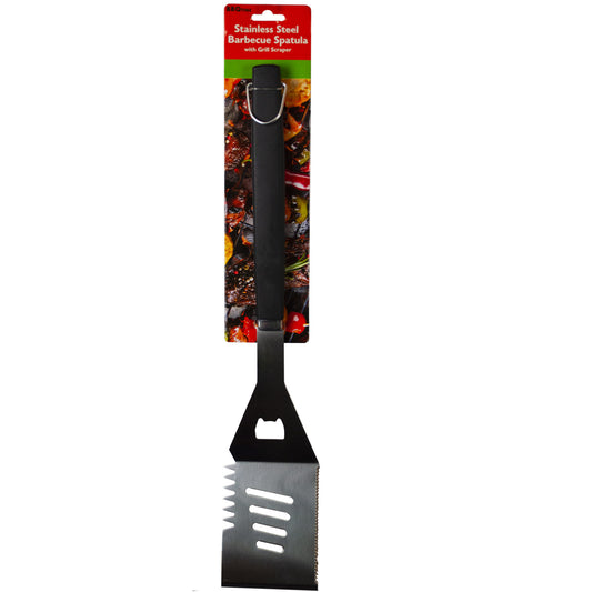 bbq grill spatula - stainless steel -- 8 per box