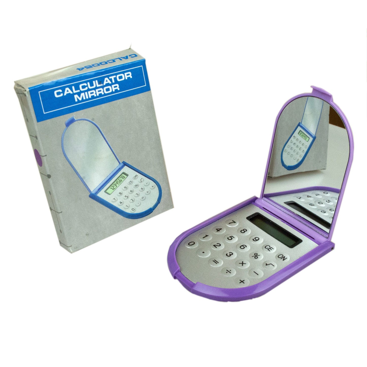 calculator mirror in purple  -  -- 64 per box