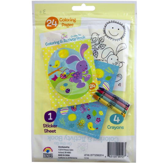 spring into easter 24 page coloring pouch -- 24 per case