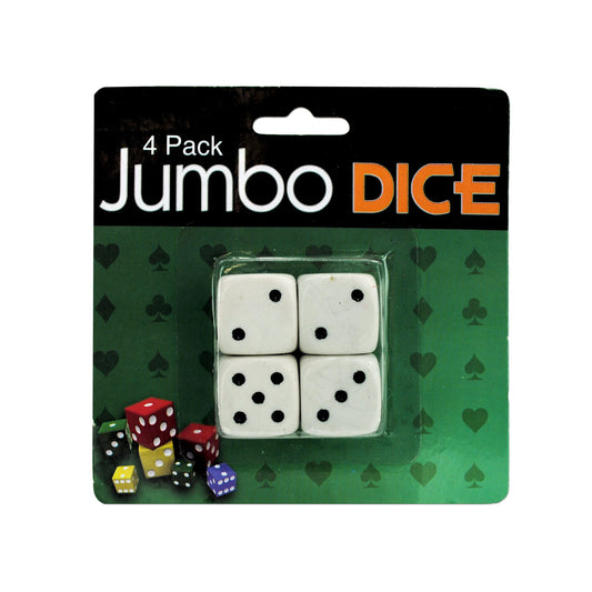 jumbo dice  - plastic -- 24 per box