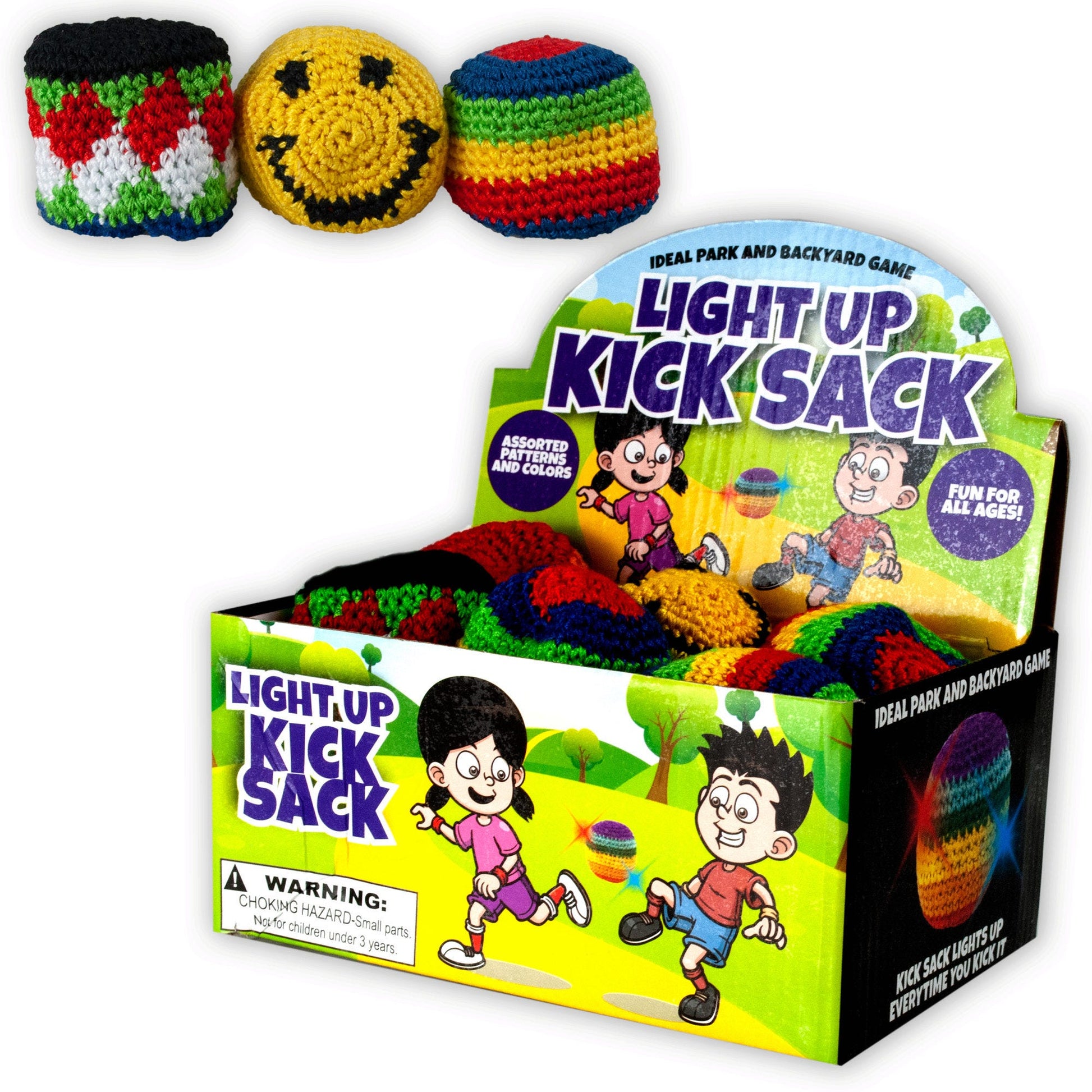 light-up woven kick sack countertop display  -- 26 per box