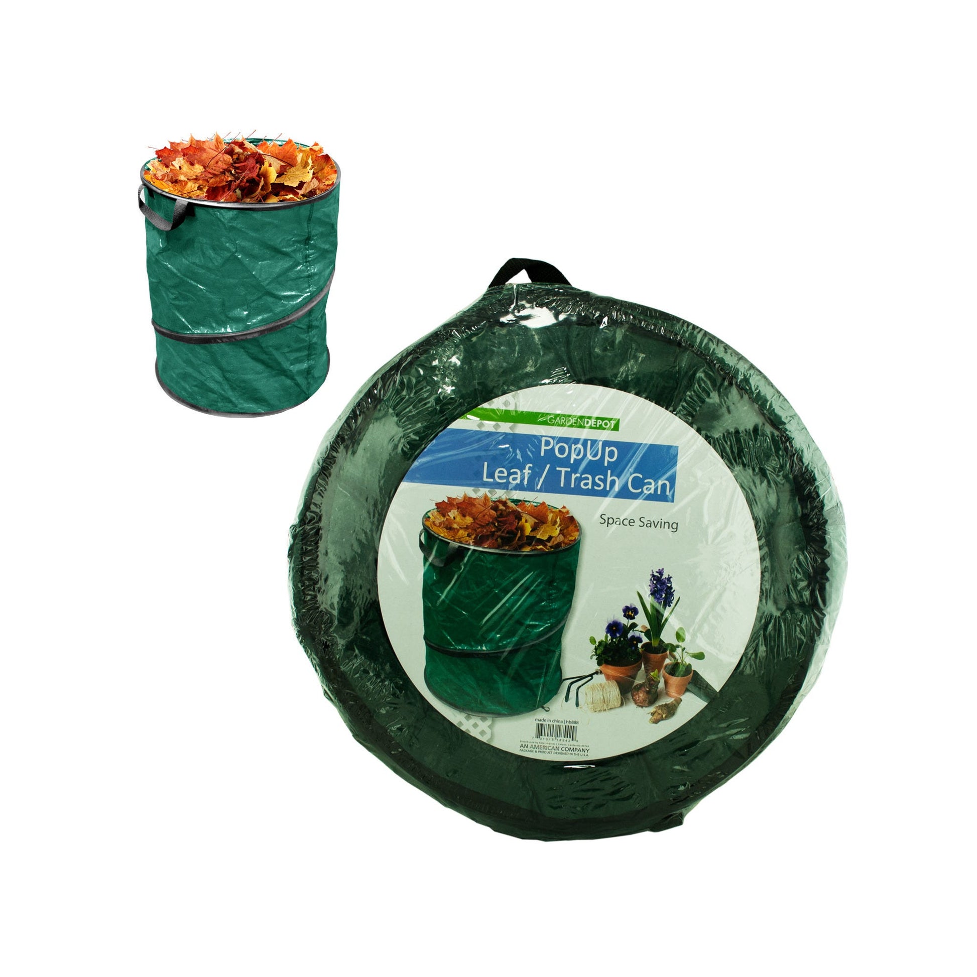 pop up leaf trash can - -  -- 6 per box