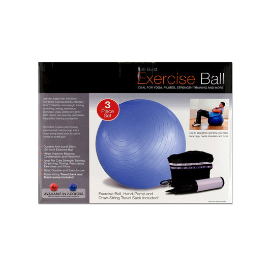 exercise ball & pump -  -- 2 per box