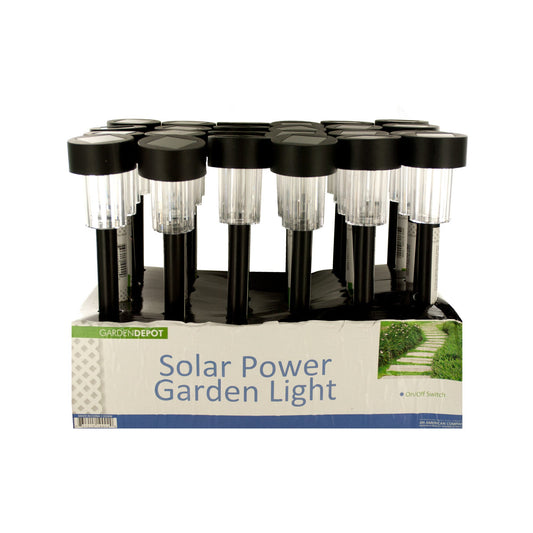 solar power garden light countertop display -- 17 per box