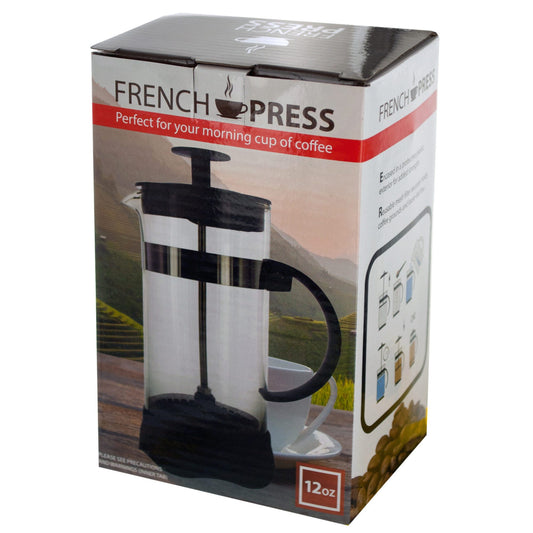 french press coffee maker - 12 oz. -- 8 per box