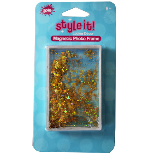 dream big glitter confetti magnetic locker frames -- 38 per box