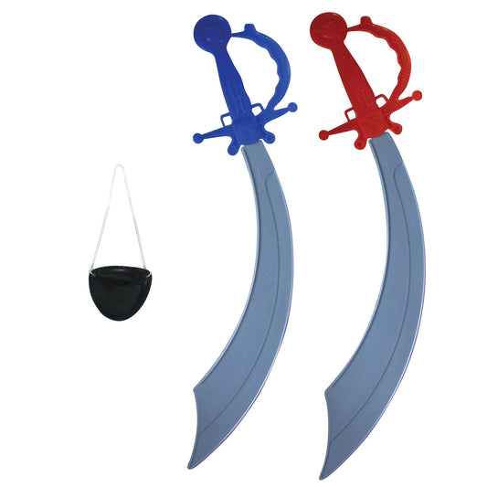 pirate sword sets with eye patch - assorted  -- 45 per box