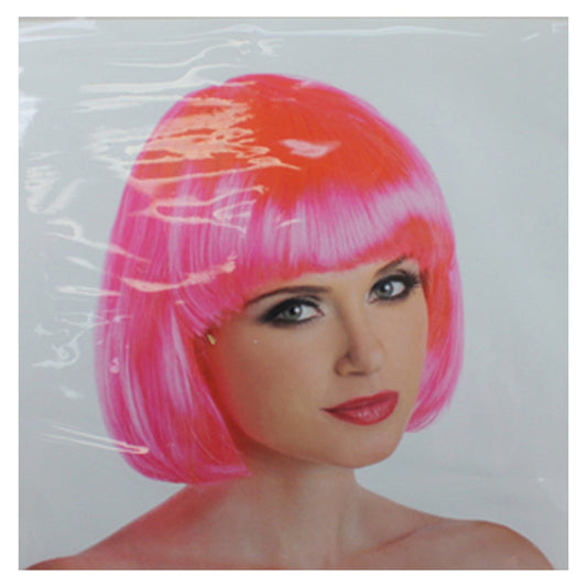 pink cabaret wigs - bulk  -- 6 per box