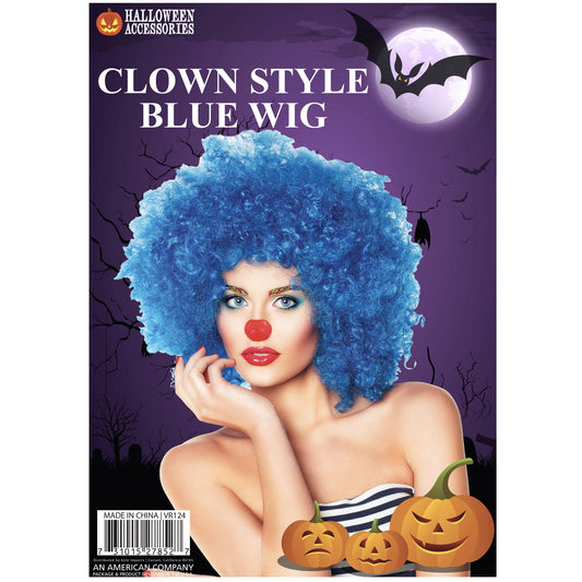 blue afro wigs -  -- 7 per box