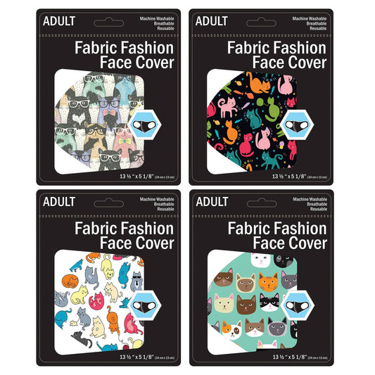 cat design washable face masks - - 2500 per case -- 69 per box