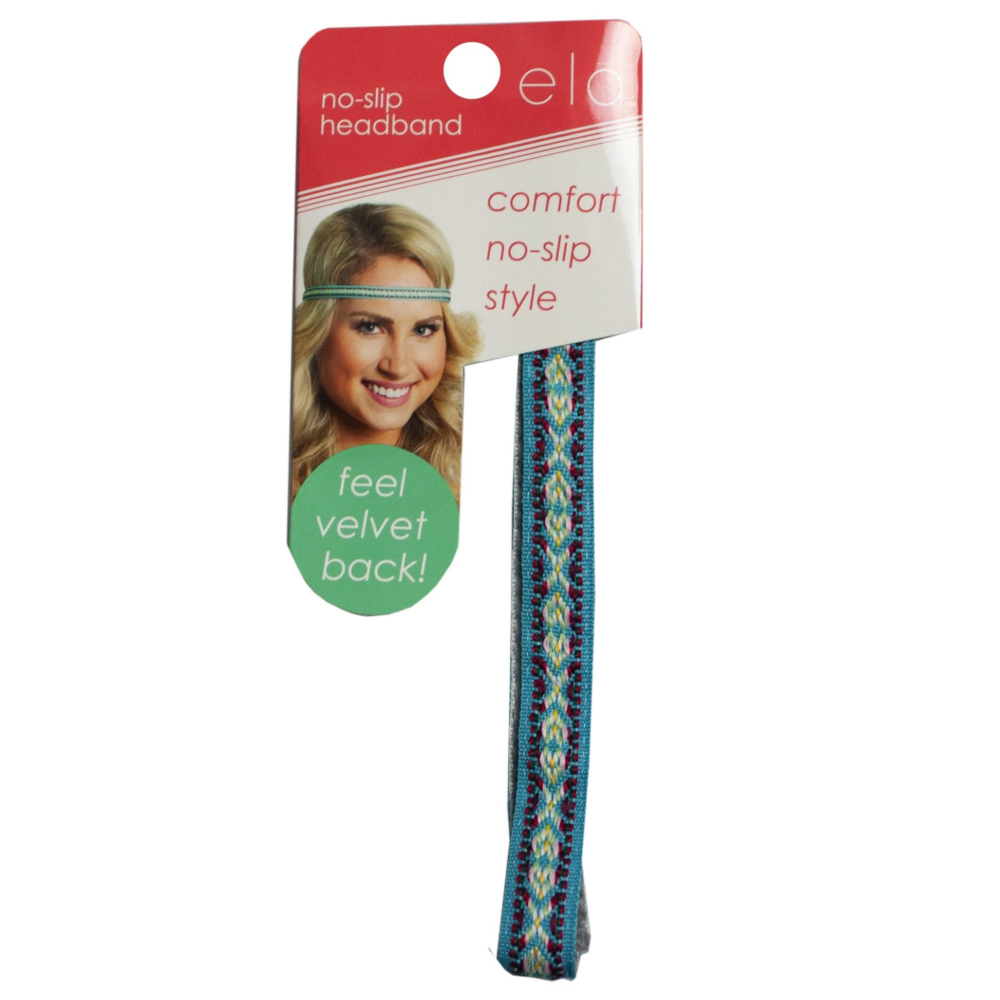 non slip velvet headbands - 1/2 inch -  -- 72 per case