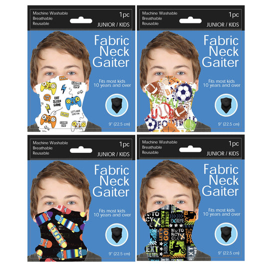 junior / kids boy activity tween neck gaiter  -- 58 per box