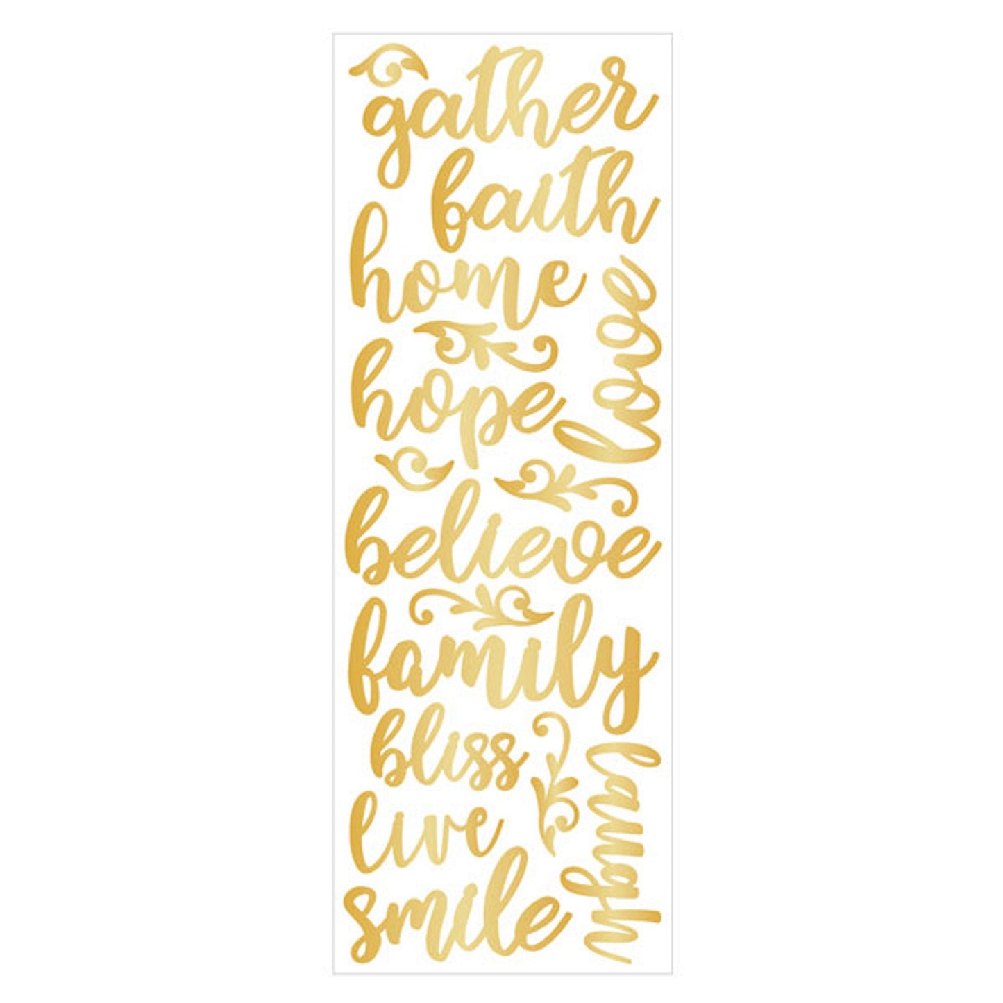 momenta puffy faith-based gold stickers  -- 86 per box