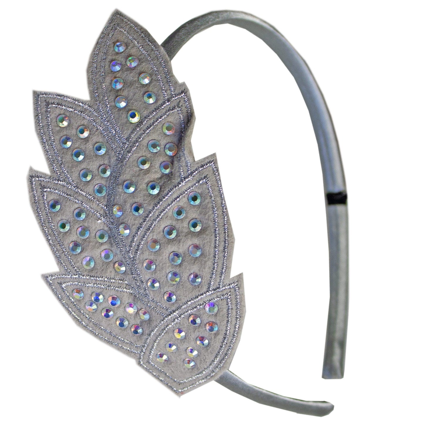 pattern clips and headband with jewels - assorted colors  -- 30 per case