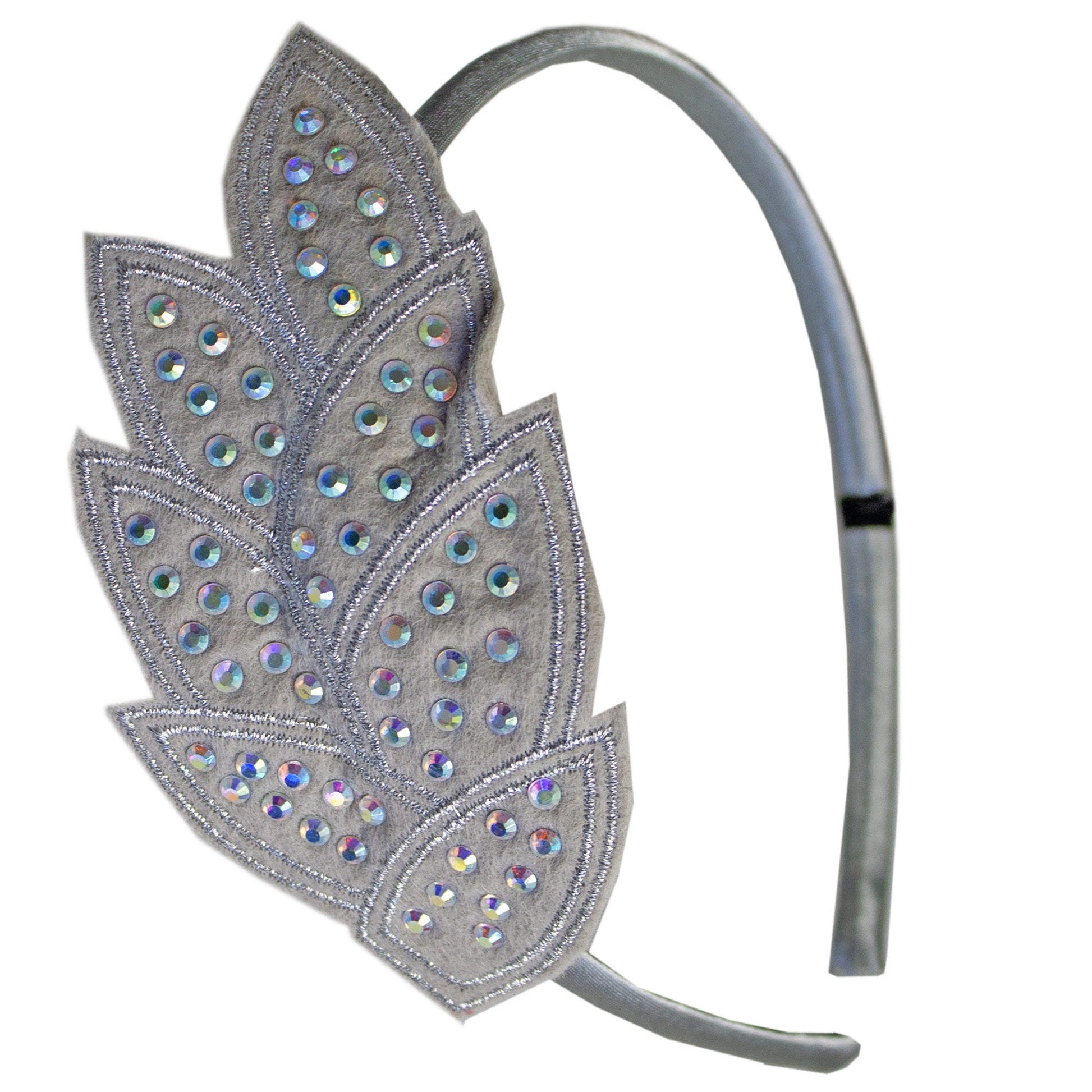 pattern clips and headband with jewels - assorted colors  -- 30 per case