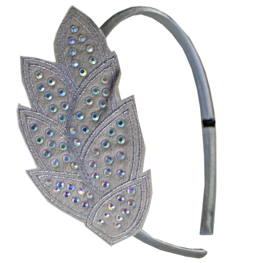 pattern clips and headband with jewels - assorted colors  -- 30 per case