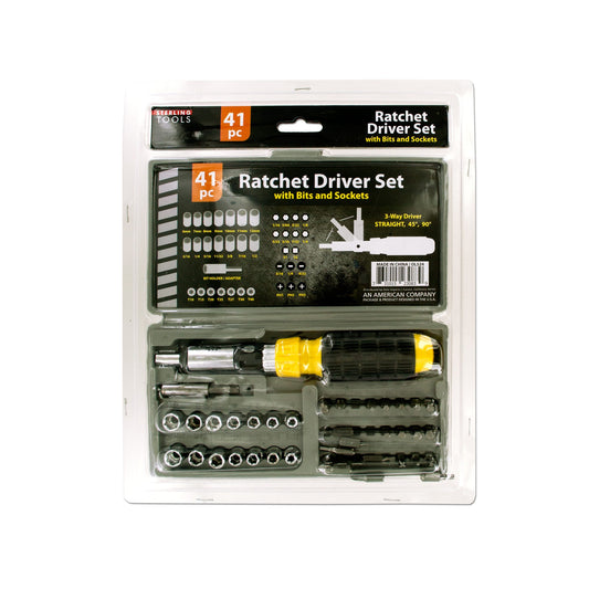 ratchet driver set with carrying case -- 12 per box