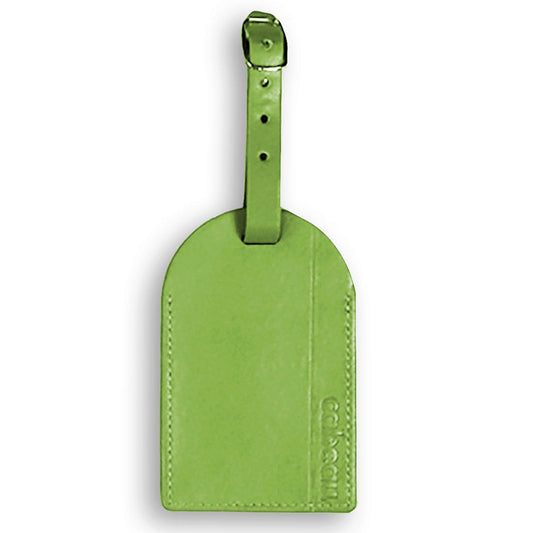 cabeau green luggage tag - synthetic leather - 200 pack -- 45 per box