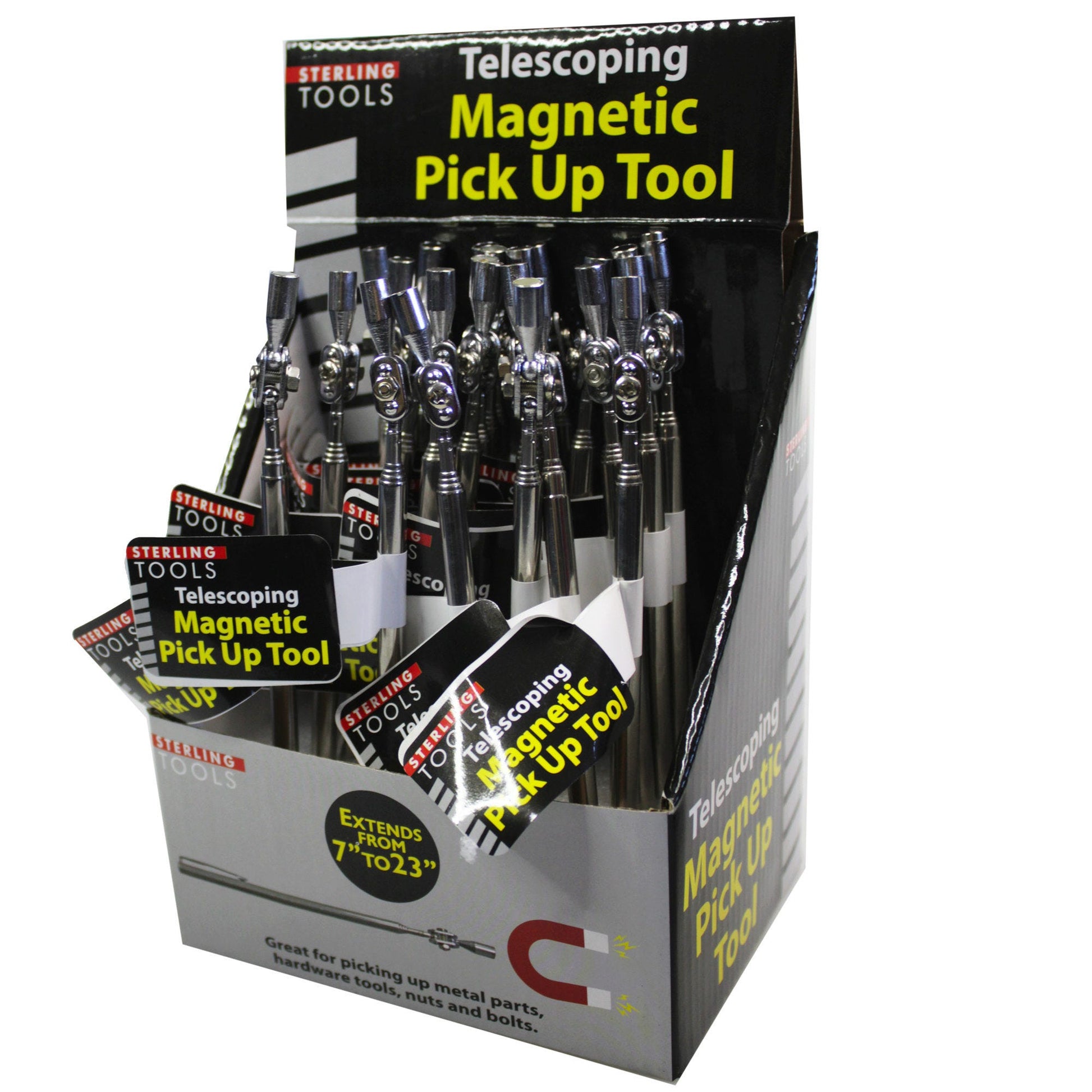 telescoping magnetic pick up tool - zz countertop display -  -- 24 per case