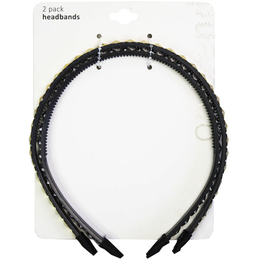 studded headbands - 2 pack -- 24 per case