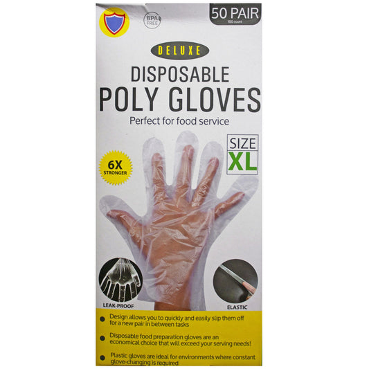 x-large tpe disposable gloves - 100 pack - bulk packaging -- 24 per case